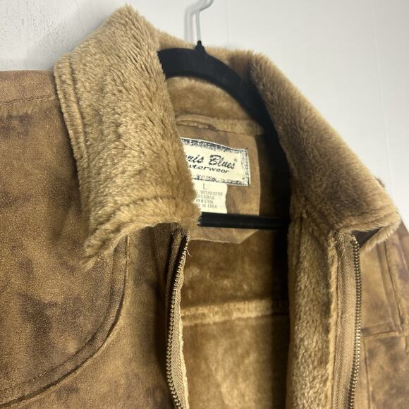 Vintage Paris Blues Outerwear Brown Jacket 90s - Picture 5 of 9
